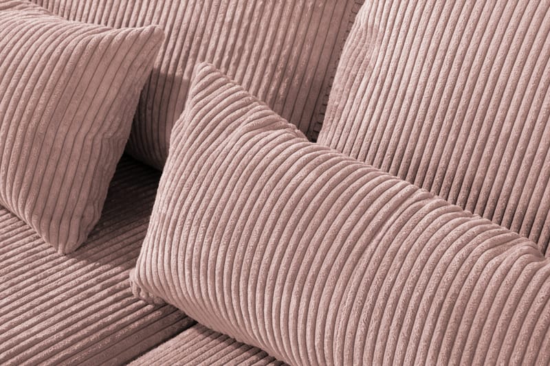 Copenhagen 4-sits Högervänd L-formad Schäslongsoffa i Manchester - Rosa - Möbler - Soffa - Divansoffa & schäslongsoffa - 4 sits soffa med divan