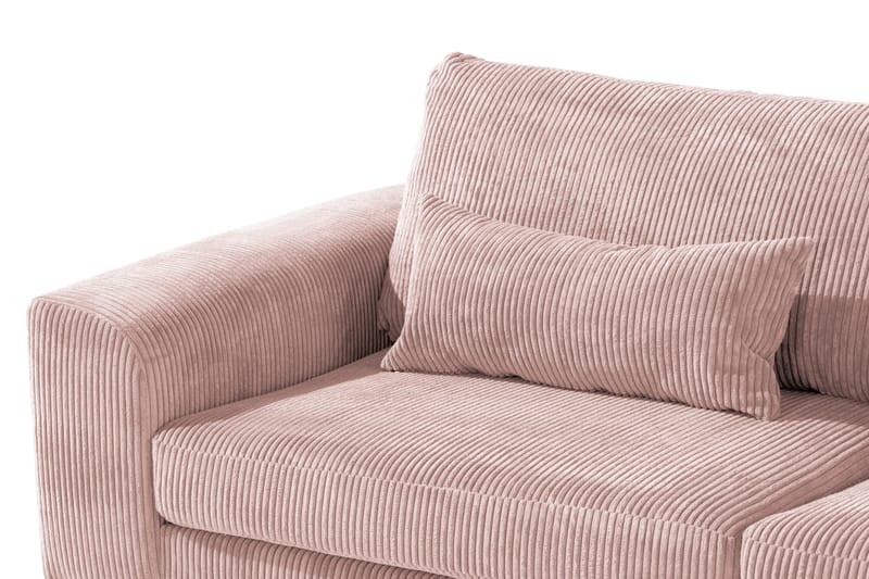 Copenhagen 4-sits Högervänd L-formad Schäslongsoffa i Manchester - Rosa - Möbler - Soffa - Divansoffa & schäslongsoffa - 4 sits soffa med divan