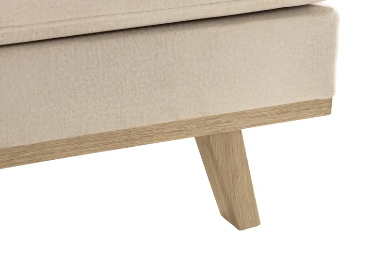 Copenhagen 4-sits Högervänd L-formad Schäslongsoffa i Sammet - Beige - Möbler - Soffa - Divansoffa & schäslongsoffa - 4 sits soffa med divan