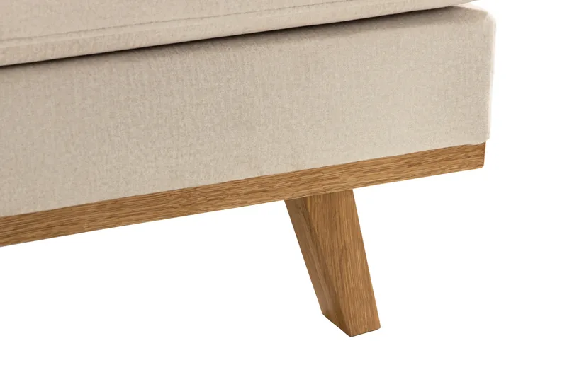 Copenhagen 4-sits Högervänd L-formad Schäslongsoffa i Sammet - Beige - Möbler - Soffa - Divansoffa & schäslongsoffa - 4 sits soffa med divan