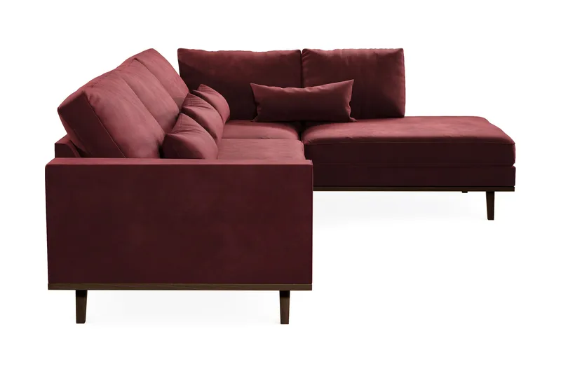 Copenhagen 4-sits Högervänd L-formad Schäslongsoffa i Sammet - Lila - Möbler - Soffa - Divansoffa & schäslongsoffa - 4 sits soffa med divan