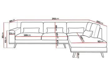 Copenhagen 4-sits Högervänd L-formad Schäslongsoffa i Sammet - Lila - Möbler - Soffa - Divansoffa & schäslongsoffa - 4 sits soffa med divan