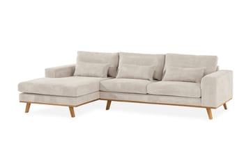 Copenhagen 4-sits Vänstervänd L-formad Divansoffa i Manchester - Beige - Möbler - Soffa - Divansoffa & schäslongsoffa - 4 sits soffa med divan