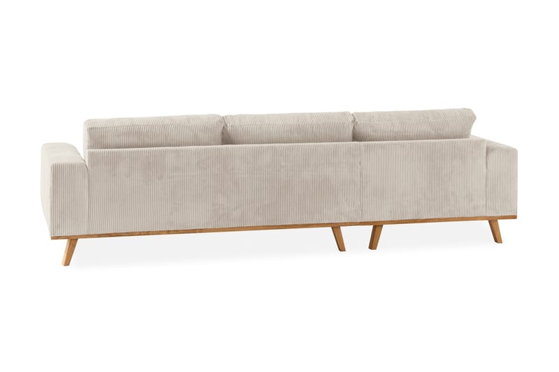 Copenhagen 4-sits Vänstervänd L-formad Divansoffa i Manchester - Beige - Möbler - Soffa - Divansoffa & schäslongsoffa - 4 sits soffa med divan
