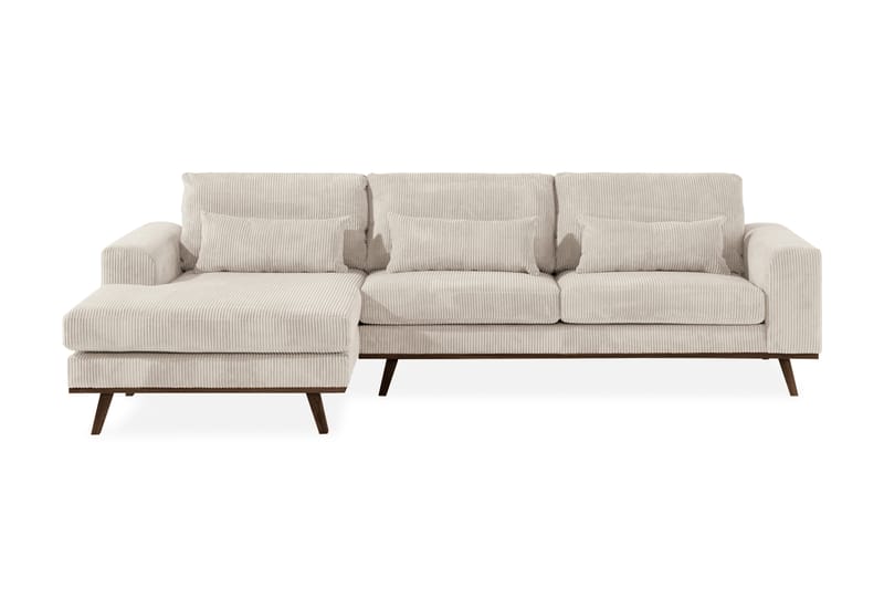 Copenhagen 4-sits Vänstervänd L-formad Divansoffa i Manchester - Beige - Möbler - Soffa - Divansoffa & schäslongsoffa - 4 sits soffa med divan
