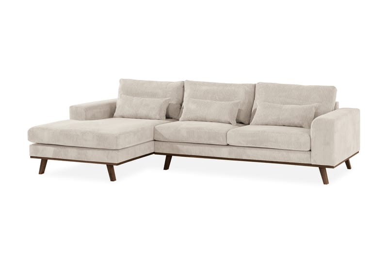 Copenhagen 4-sits Vänstervänd L-formad Divansoffa i Manchester - Beige - Möbler - Soffa - Divansoffa & schäslongsoffa - 4 sits soffa med divan