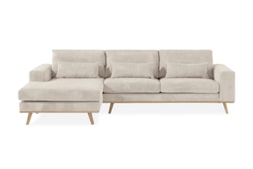 Copenhagen 4-sits Vänstervänd L-formad Divansoffa i Manchester - Beige - Möbler - Soffa - Divansoffa & schäslongsoffa - 4 sits soffa med divan
