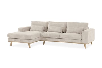 Copenhagen 4-sits Vänstervänd L-formad Divansoffa i Manchester - Beige - Möbler - Soffa - Divansoffa & schäslongsoffa - 4 sits soffa med divan
