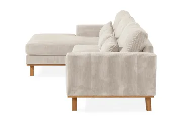 Copenhagen 4-sits Vänstervänd L-formad Divansoffa i Manchester - Beige - Möbler - Soffa - Divansoffa & schäslongsoffa - 4 sits soffa med divan