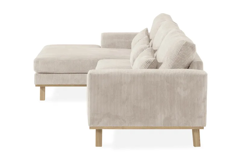 Copenhagen 4-sits Vänstervänd L-formad Divansoffa i Manchester - Beige - Möbler - Soffa - Divansoffa & schäslongsoffa - 4 sits soffa med divan