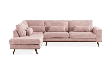 Copenhagen 4-sits Vänstervänd L-formad Divansoffa i Manchester - Rosa - Möbler - Soffa - Divansoffa & schäslongsoffa - 4 sits soffa med divan