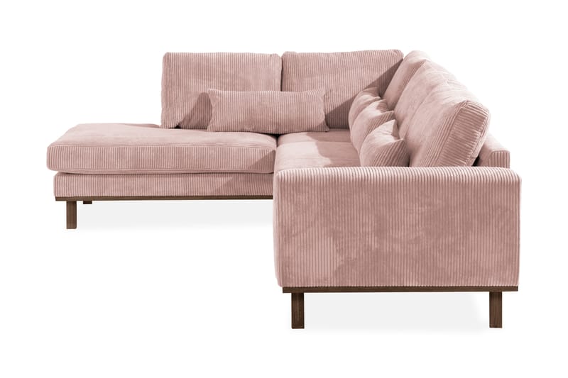 Copenhagen 4-sits Vänstervänd L-formad Divansoffa i Manchester - Rosa - Möbler - Soffa - Divansoffa & schäslongsoffa - 4 sits soffa med divan