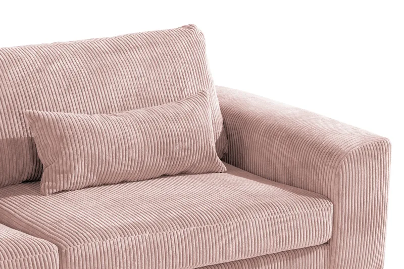 Copenhagen 4-sits Vänstervänd L-formad Divansoffa i Manchester - Rosa - Möbler - Soffa - Divansoffa & schäslongsoffa - 4 sits soffa med divan