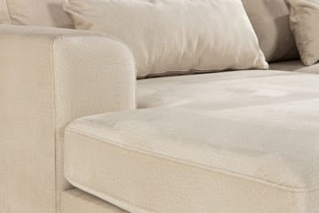 Copenhagen 4-sits Vänstervänd L-formad Divansoffa i Sammet - Beige - Möbler - Soffa - Divansoffa & schäslongsoffa - 4 sits soffa med divan