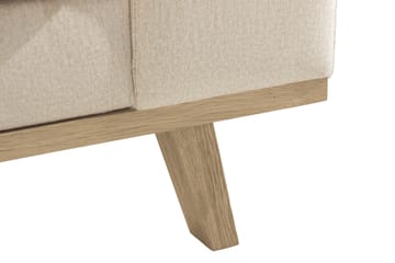 Copenhagen 4-sits Vänstervänd L-formad Divansoffa i Sammet - Beige - Möbler - Soffa - Divansoffa & schäslongsoffa - 4 sits soffa med divan