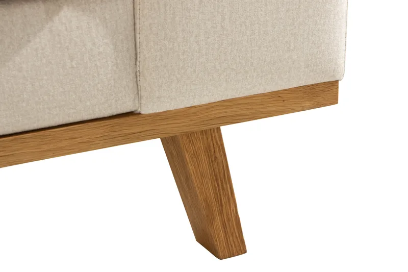 Copenhagen 4-sits Vänstervänd L-formad Divansoffa i Sammet - Beige - Möbler - Soffa - Divansoffa & schäslongsoffa - 4 sits soffa med divan