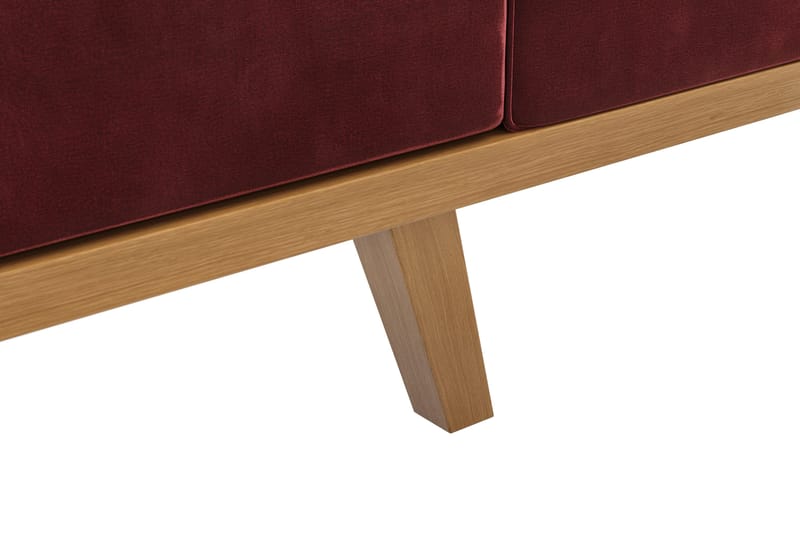 Copenhagen 4-sits Vänstervänd L-formad Divansoffa i Sammet - Lila - Möbler - Soffa - Divansoffa & schäslongsoffa - 4 sits soffa med divan