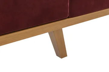 Copenhagen 4-sits Vänstervänd L-formad Divansoffa i Sammet - Lila - Möbler - Soffa - Divansoffa & schäslongsoffa - 4 sits soffa med divan