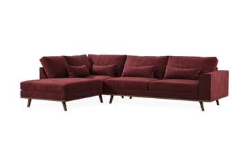 Copenhagen 4-sits Vänstervänd L-formad Divansoffa i Sammet - Lila - Möbler - Soffa - Divansoffa & schäslongsoffa - 4 sits soffa med divan