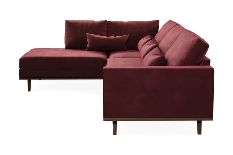 Copenhagen 4-sits Vänstervänd L-formad Divansoffa i Sammet - Lila - Möbler - Soffa - Divansoffa & schäslongsoffa - 4 sits soffa med divan