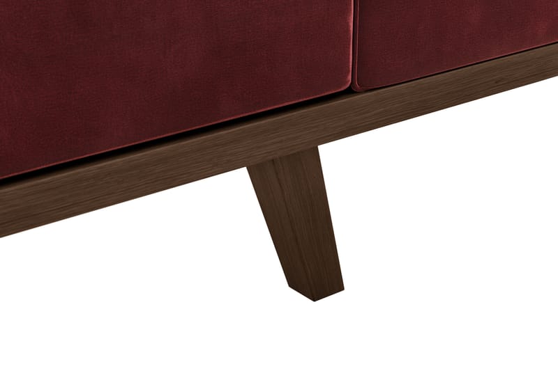 Copenhagen 4-sits Vänstervänd L-formad Divansoffa i Sammet - Lila - Möbler - Soffa - Divansoffa & schäslongsoffa - 4 sits soffa med divan