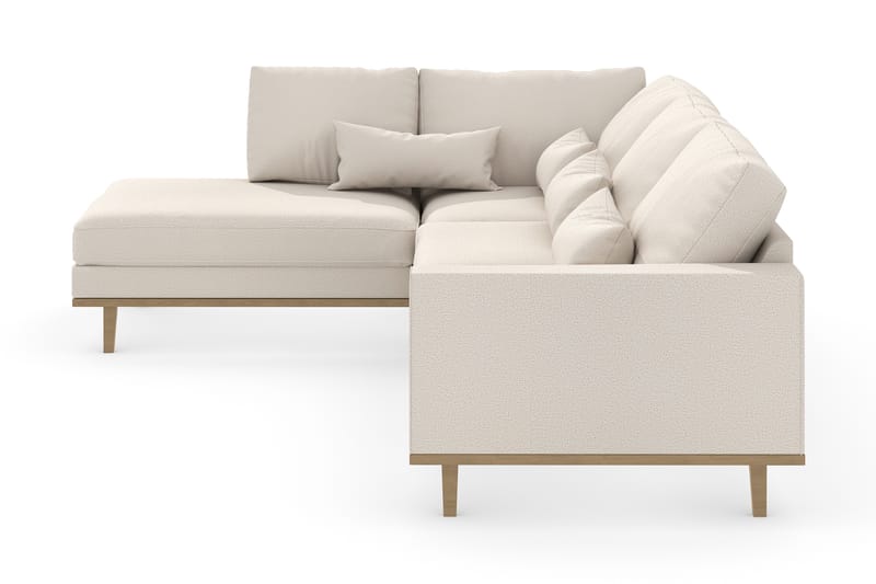 Copenhagen 4-sits Vänstervänd L-formad Divansoffa i Tyg - Beige - Möbler - Soffa - Divansoffa & schäslongsoffa - 4 sits soffa med divan