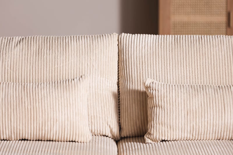 Copenhagen 4-sits Vänstervänd L-formad Schäslongsoffa i Manchester - Beige - Möbler - Soffa - Divansoffa & schäslongsoffa - 4 sits soffa med divan
