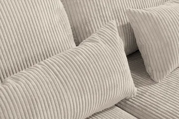 Copenhagen 4-sits Vänstervänd L-formad Schäslongsoffa i Manchester - Beige - Möbler - Soffa - Divansoffa & schäslongsoffa - 4 sits soffa med divan