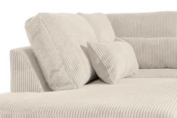 Copenhagen 4-sits Vänstervänd L-formad Schäslongsoffa i Manchester - Beige - Möbler - Soffa - Divansoffa & schäslongsoffa - 4 sits soffa med divan