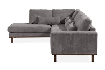 Copenhagen 4-sits Vänstervänd L-formad Schäslongsoffa i Manchester - Mörkgrå - Möbler - Soffa - Divansoffa & schäslongsoffa - 4 sits soffa med divan