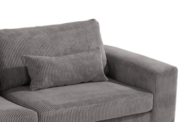Copenhagen 4-sits Vänstervänd L-formad Schäslongsoffa i Manchester - Mörkgrå - Möbler - Soffa - Divansoffa & schäslongsoffa - 4 sits soffa med divan