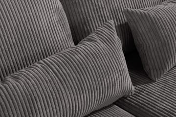 Copenhagen 4-sits Vänstervänd L-formad Schäslongsoffa i Manchester - Mörkgrå - Möbler - Soffa - Divansoffa & schäslongsoffa - 4 sits soffa med divan