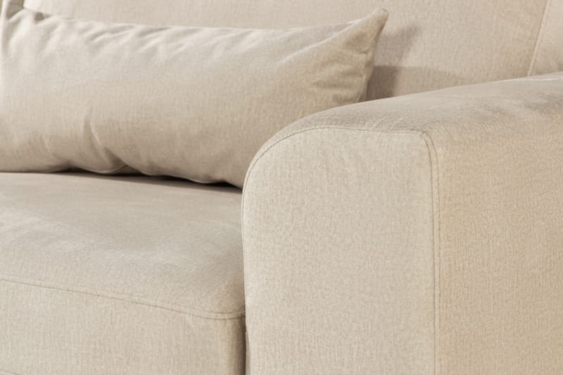 Copenhagen 4-sits Vänstervänd L-formad Schäslongsoffa i Sammet - Beige - Möbler - Soffa - Divansoffa & schäslongsoffa - 4 sits soffa med divan