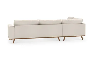 Copenhagen 4-sits Vänstervänd L-formad Schäslongsoffa i Tyg - Beige - Möbler - Soffa - Divansoffa & schäslongsoffa - 4 sits soffa med divan
