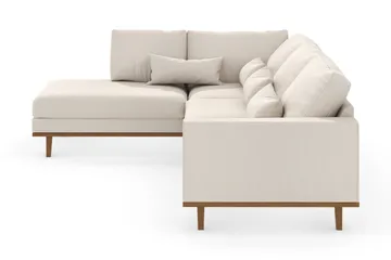 Copenhagen 4-sits Vänstervänd L-formad Schäslongsoffa i Tyg - Beige - Möbler - Soffa - Divansoffa & schäslongsoffa - 4 sits soffa med divan