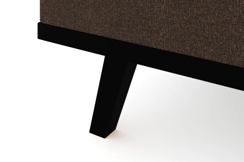 Copenhagen 4-sits Vänstervänd L-formad Schäslongsoffa i Tyg - Brun - Möbler - Soffa - Divansoffa & schäslongsoffa - 4 sits soffa med divan