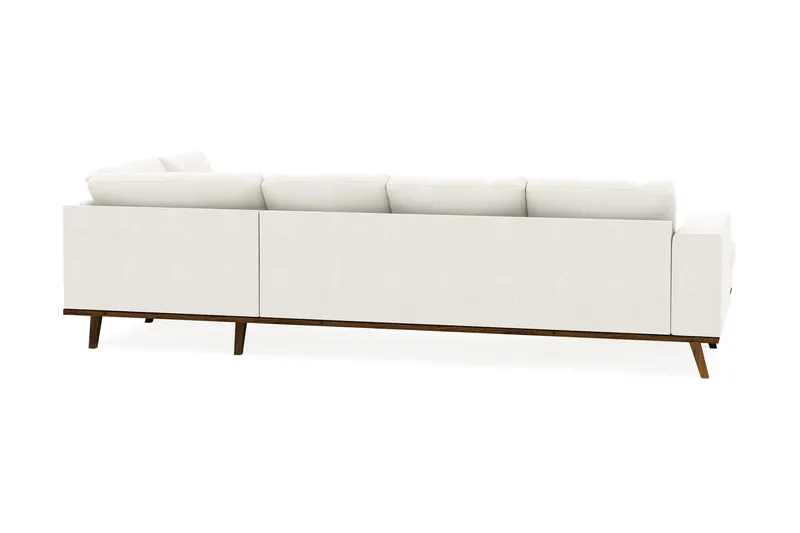 Copenhagen Compact 4-sits Högervänd U-formad Large Soffa med Divan och Schäslong i Tyg - Ljusgrå - Möbler - Soffa - Divansoffa & schäslongsoffa - 4 sits soffa med divan