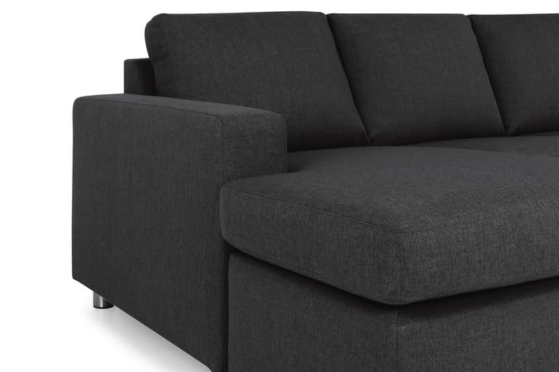 Crazy 4-sits Högervänd U-formad Large Soffa med Divan och Schäslong i Tyg - Antracit - Möbler - Soffa - Divansoffa & schäslongsoffa - 4 sits soffa med divan