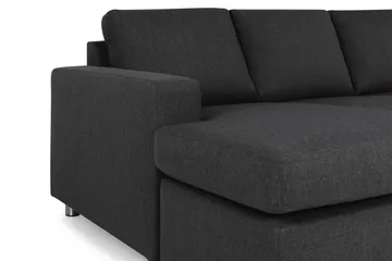 Crazy 4-sits Högervänd U-formad Large Soffa med Divan och Schäslong i Tyg - Antracit - Möbler - Soffa - Divansoffa & schäslongsoffa - 4 sits soffa med divan