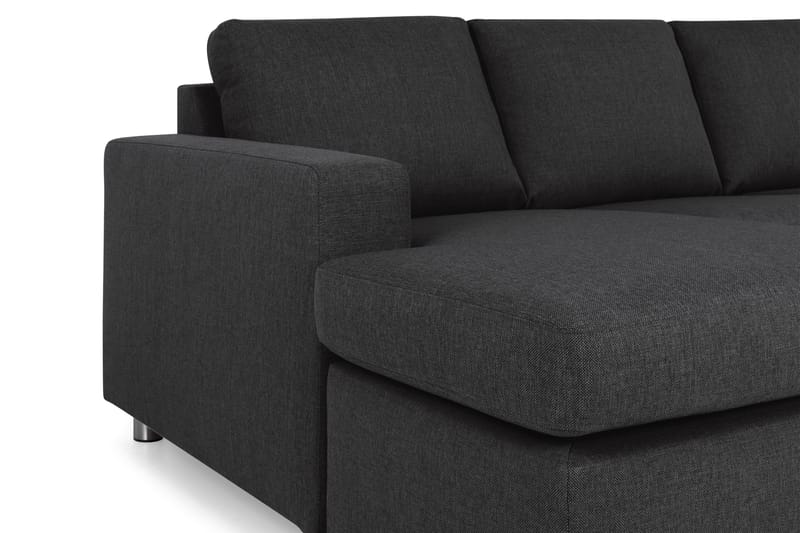 Crazy 4-sits Högervänd U-formad Large Soffa med Divan och Schäslong i Tyg - Antracit - Möbler - Soffa - Divansoffa & schäslongsoffa - 4 sits soffa med divan