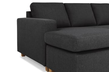 Crazy 4-sits Högervänd U-formad Large Soffa med Divan och Schäslong i Tyg - Antracit - Möbler - Soffa - Divansoffa & schäslongsoffa - 4 sits soffa med divan
