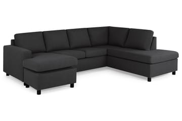 Crazy 4-sits Högervänd U-formad Large Soffa med Divan och Schäslong i Tyg - Antracit - Möbler - Soffa - Divansoffa & schäslongsoffa - 4 sits soffa med divan