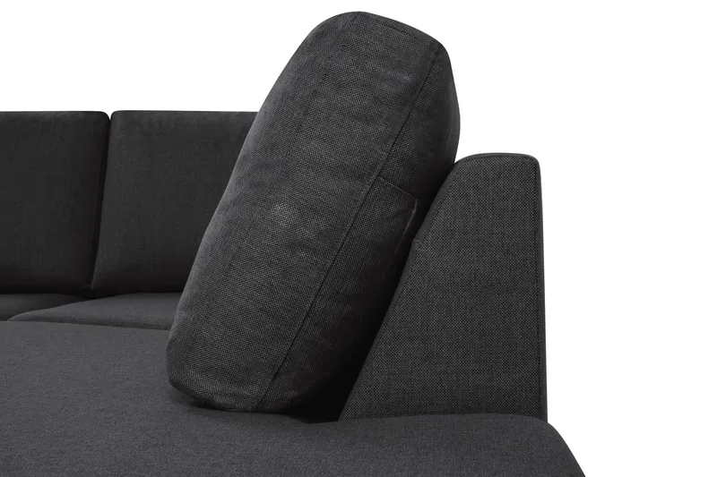 Crazy 4-sits Högervänd U-formad Large Soffa med Divan och Schäslong i Tyg - Antracit - Möbler - Soffa - Divansoffa & schäslongsoffa - 4 sits soffa med divan