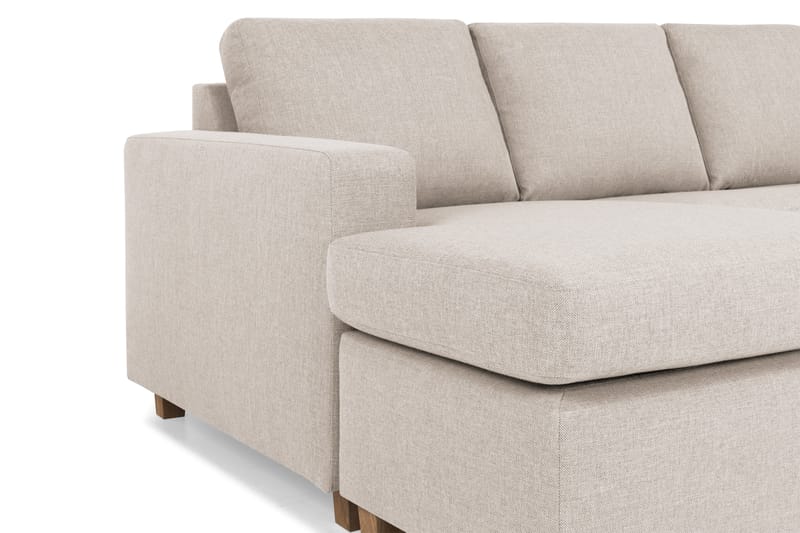 Crazy 4-sits Högervänd U-formad Large Soffa med Divan och Schäslong i Tyg - Beige - Möbler - Soffa - Divansoffa & schäslongsoffa - 4 sits soffa med divan