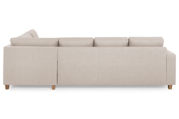 Crazy 4-sits Högervänd U-formad Large Soffa med Divan och Schäslong i Tyg - Beige - Möbler - Soffa - Divansoffa & schäslongsoffa - 4 sits soffa med divan