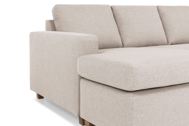 Crazy 4-sits Högervänd U-formad Large Soffa med Divan och Schäslong i Tyg - Beige - Möbler - Soffa - Divansoffa & schäslongsoffa - 4 sits soffa med divan