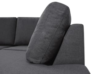 Crazy 4-sits Högervänd U-formad Large Soffa med Divan och Schäslong i Tyg - Mörkgrå - Möbler - Soffa - Divansoffa & schäslongsoffa - 4 sits soffa med divan