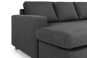 Crazy 4-sits Högervänd U-formad Large Soffa med Divan och Schäslong i Tyg - Mörkgrå - Möbler - Soffa - Divansoffa & schäslongsoffa - 4 sits soffa med divan