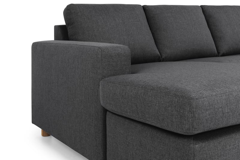 Crazy 4-sits Högervänd U-formad Large Soffa med Divan och Schäslong i Tyg - Mörkgrå - Möbler - Soffa - Divansoffa & schäslongsoffa - 4 sits soffa med divan