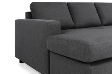 Crazy 4-sits Högervänd U-formad Large Soffa med Divan och Schäslong i Tyg - Mörkgrå - Möbler - Soffa - Divansoffa & schäslongsoffa - 4 sits soffa med divan